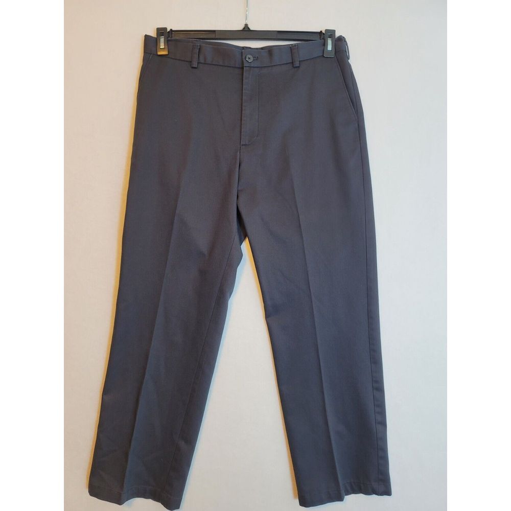 Izod Navy Cotton Chino Flat Front Pants Men's 38x31